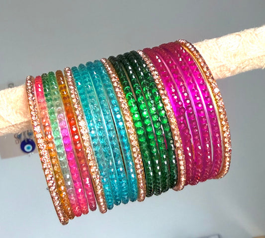 Laila Glass Bangle Set