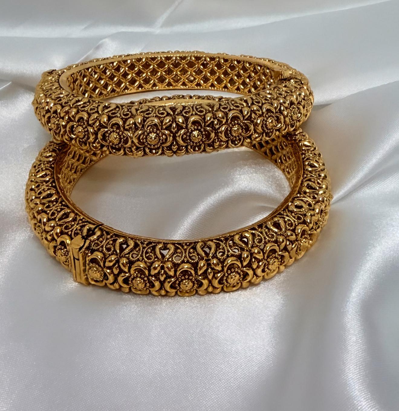 Gold Plated Bangle Set