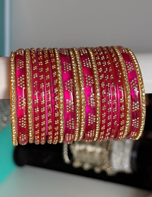 Mia Glass Bangle Set