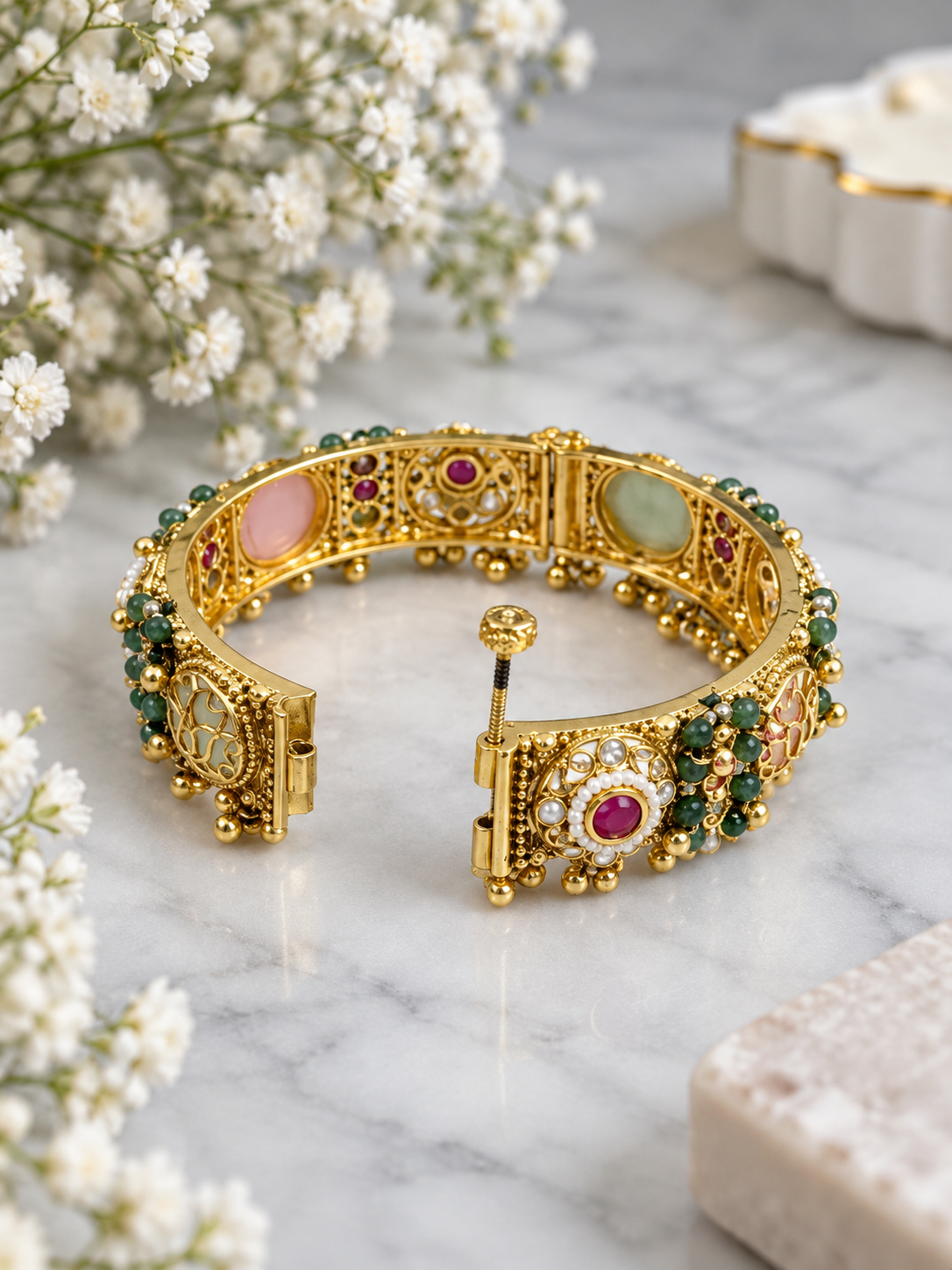 Gauri Premium Heritage Bangles (Openable)-Set of Two