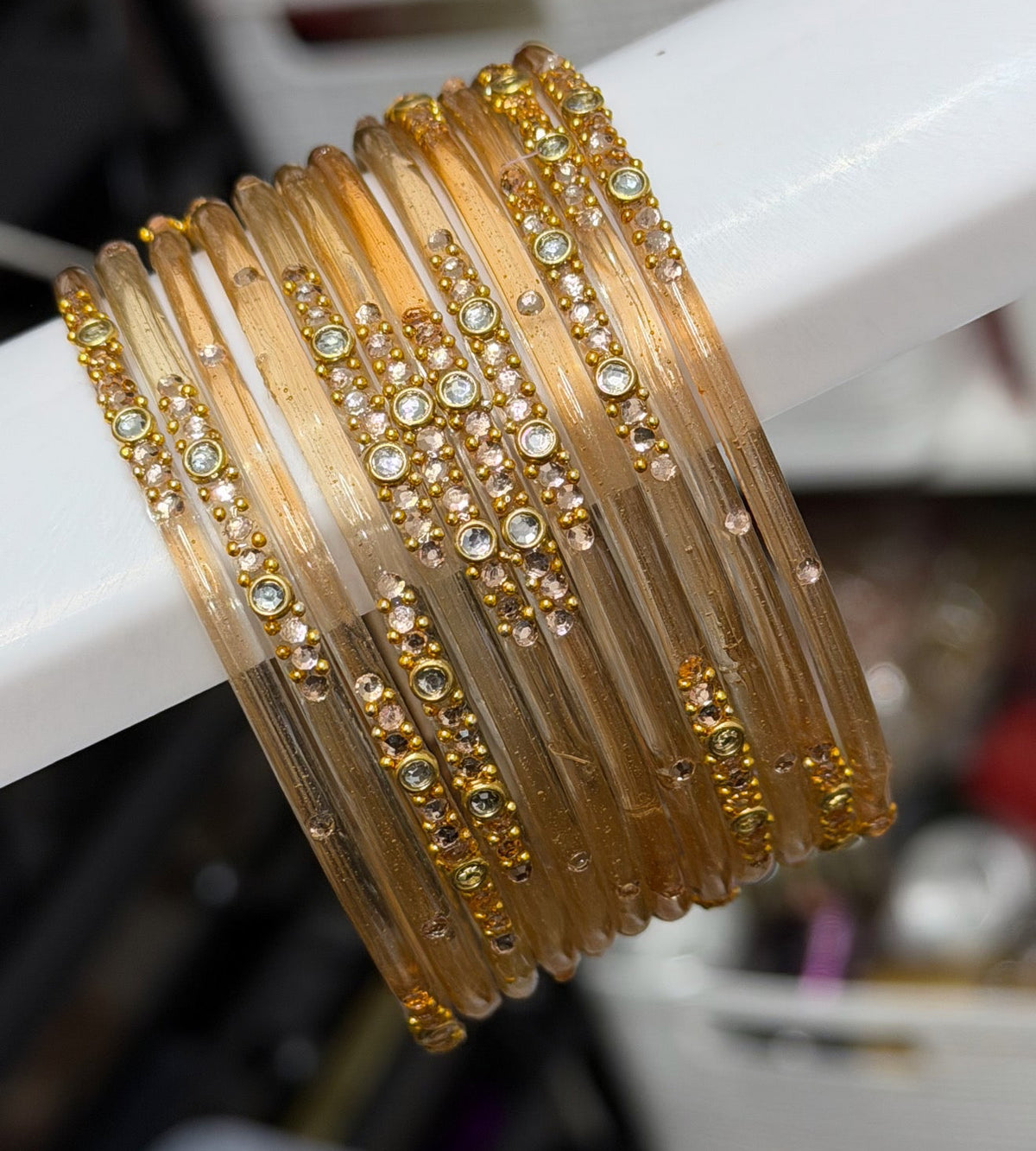 Sophia Glass Bangle Set