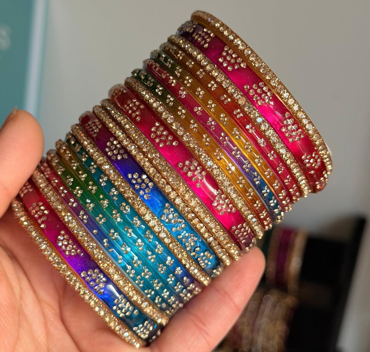 Sneha Glass Bangle Set