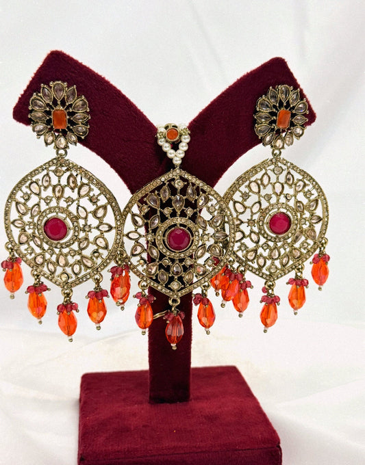 Earrings & Tikka Set