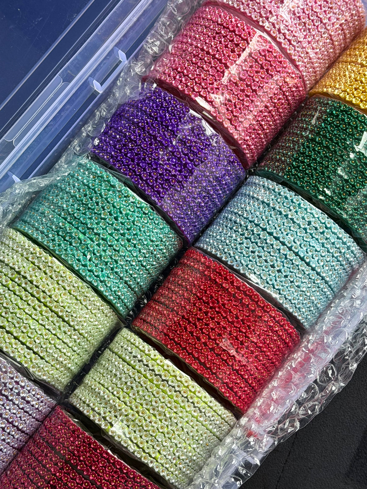 Trisha Flower Glass Bangle Box-Plastic Box is Included