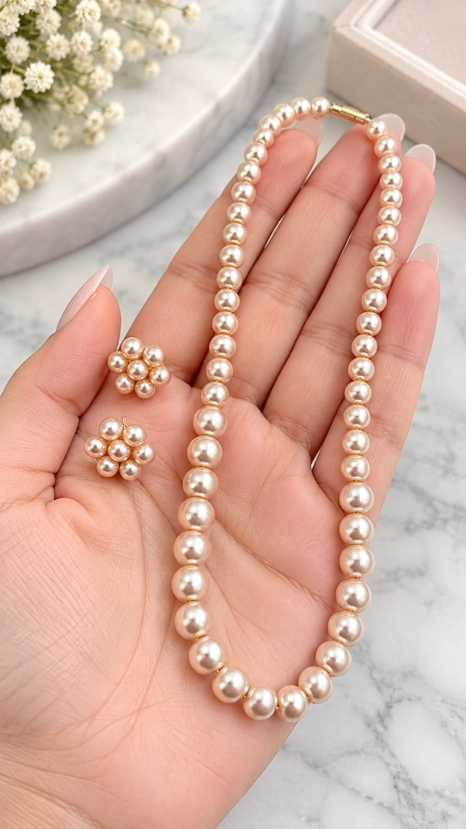 Noor Pearl Necklace Set