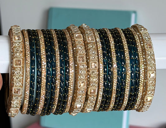 Aishwarya Glass Bangle Set-For Both Hands