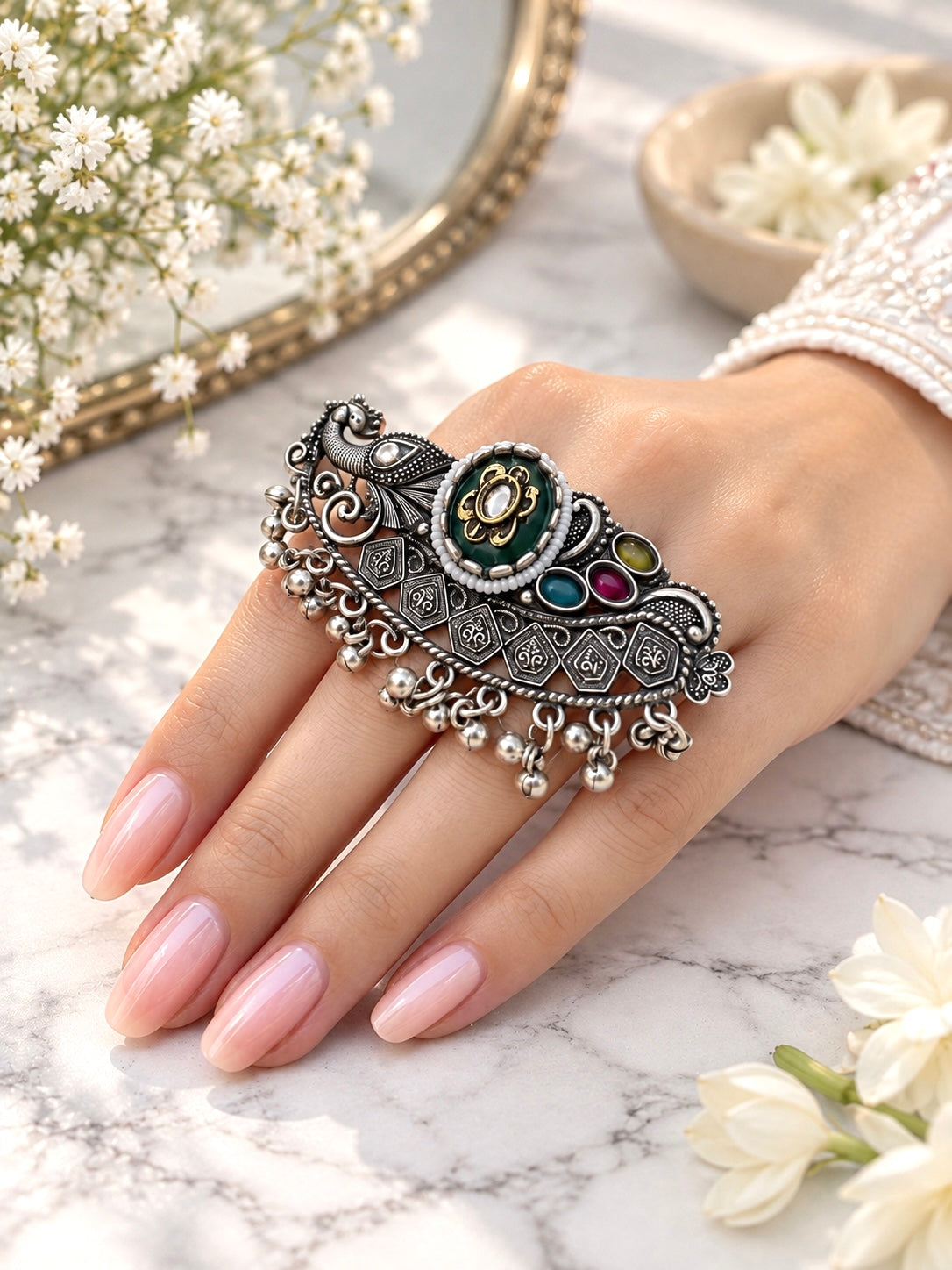Oxidized Adjustable Ring