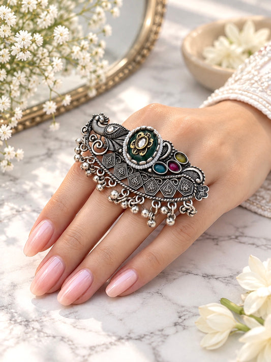 Oxidized Adjustable Ring