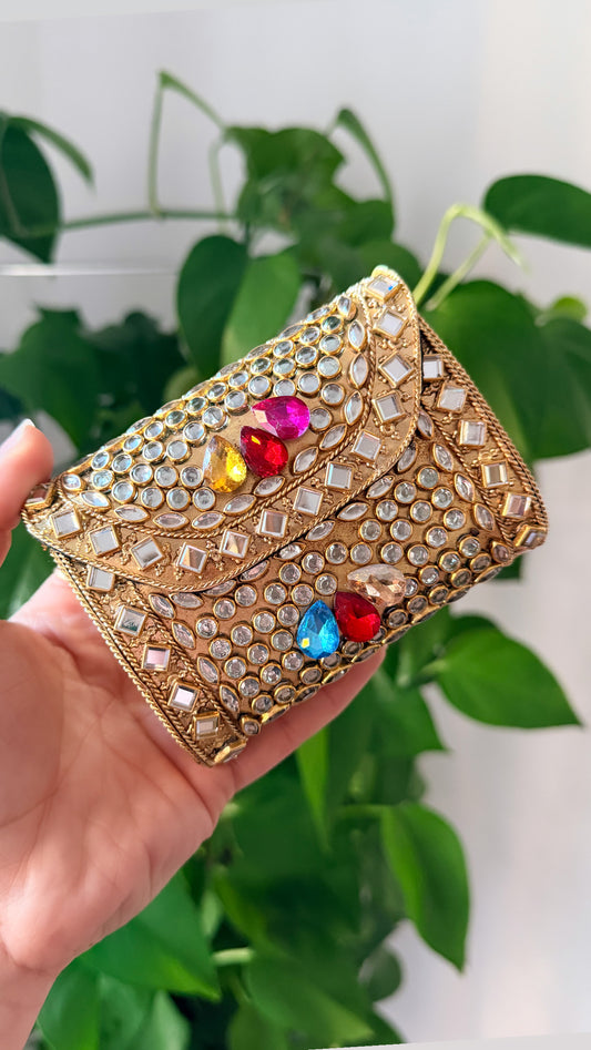 Naina Mini Kundan Clutch