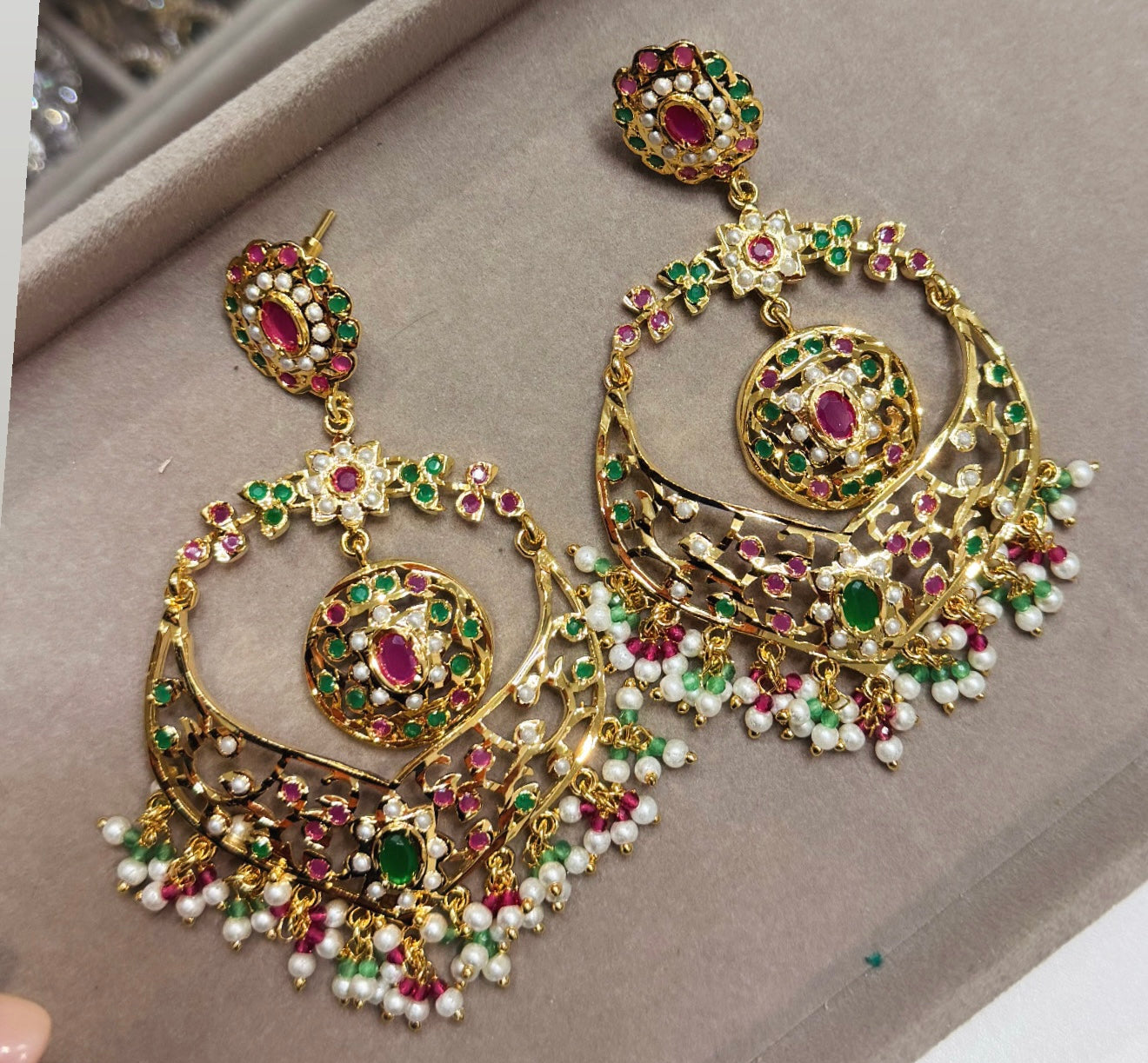 Jadau Earrings