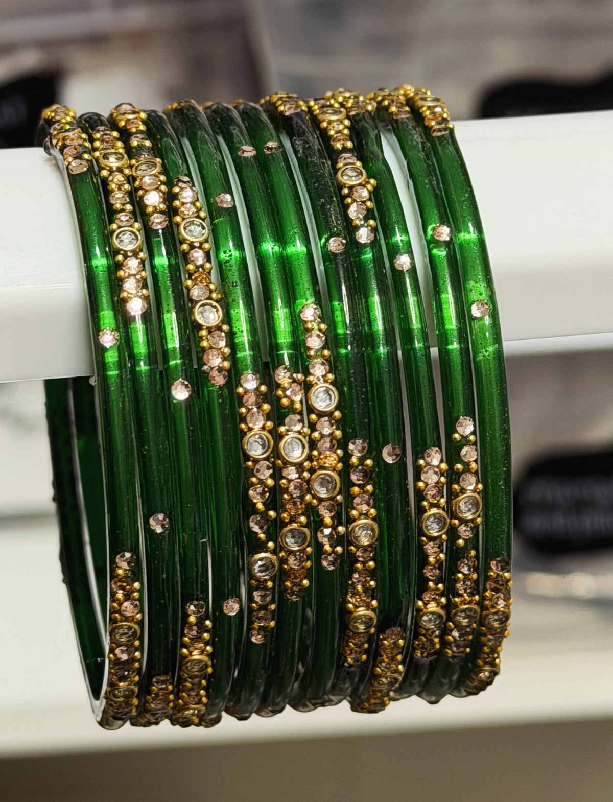 Sophia Glass Bangle Set