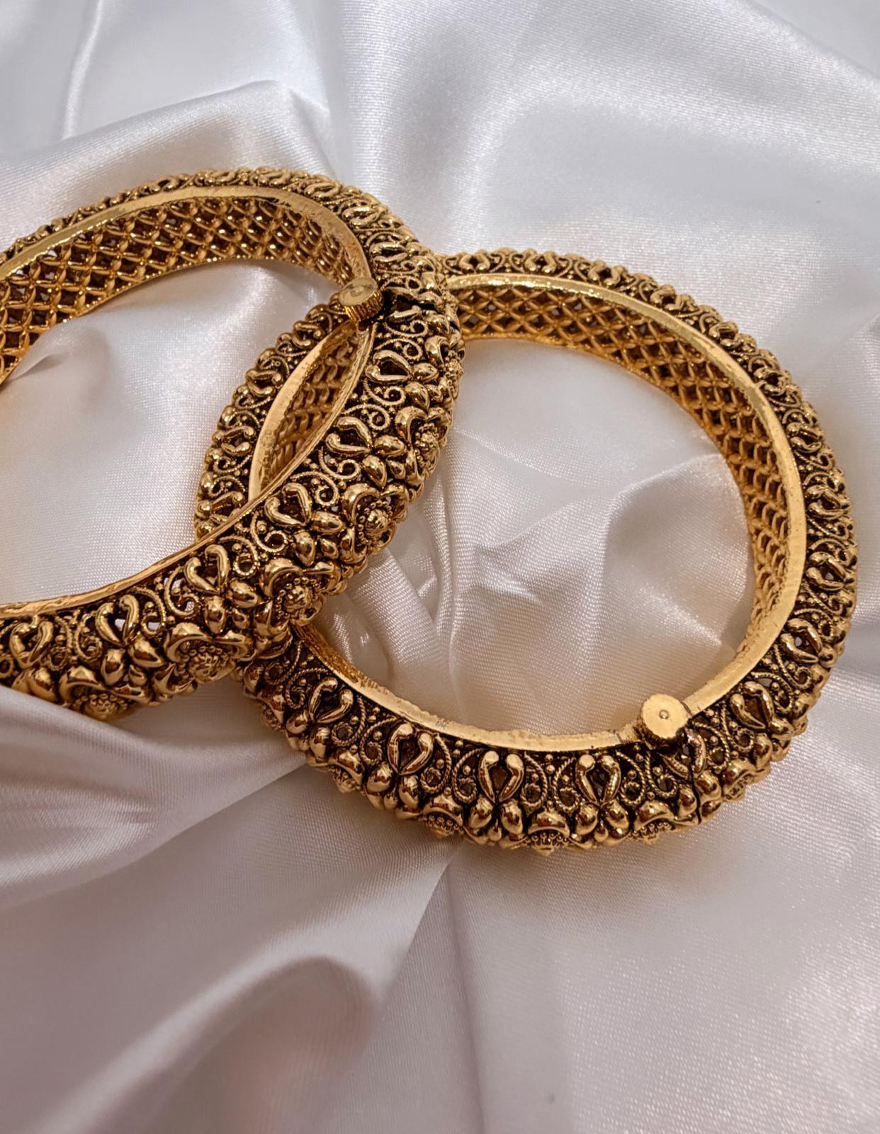 Gold Plated Bangle Set