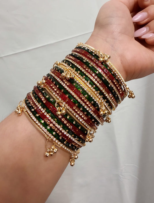 Holiday Inspired Glass Bangles