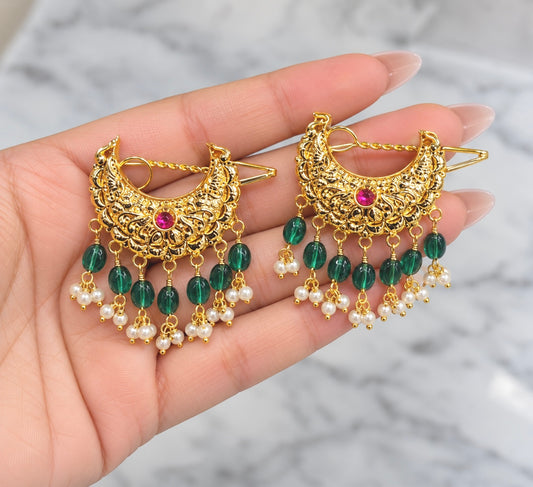 Jadau Hair Clip-Set of Two