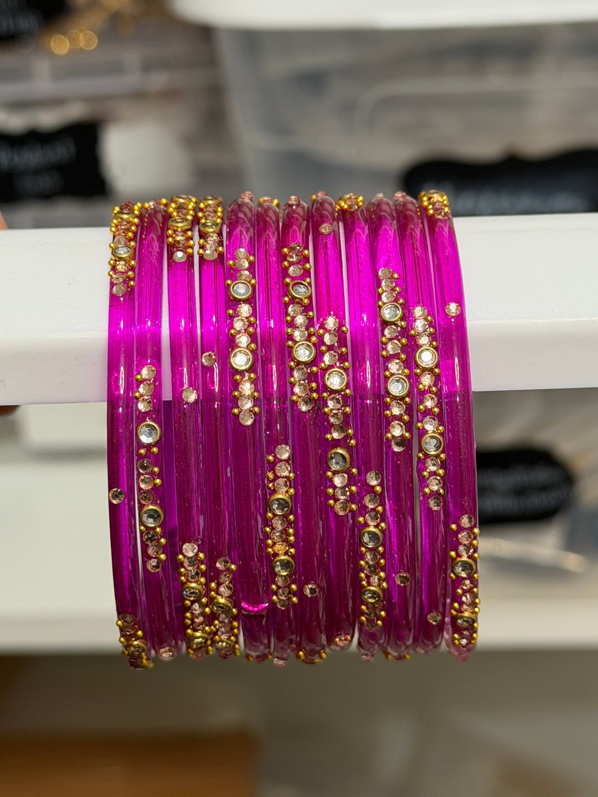 Sophia Glass Bangle Set