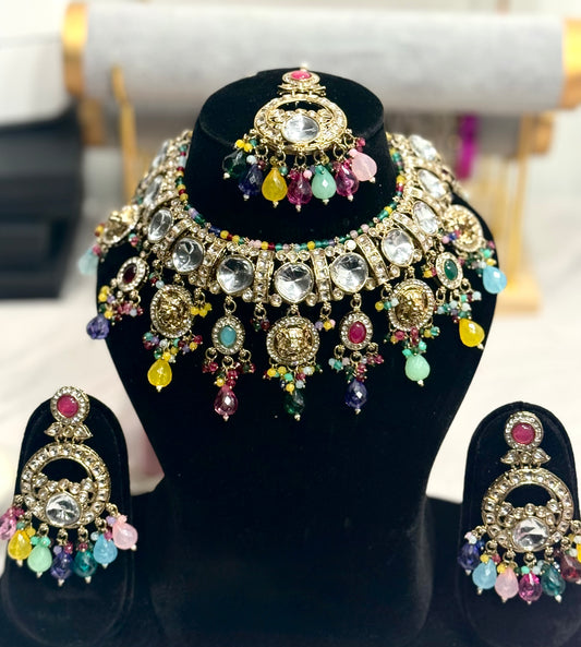 Multi Color Necklace Set