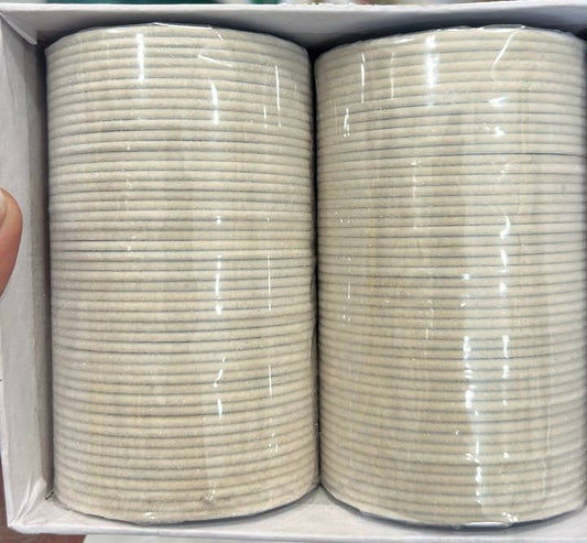 Off White Color Velvet Bangle Set