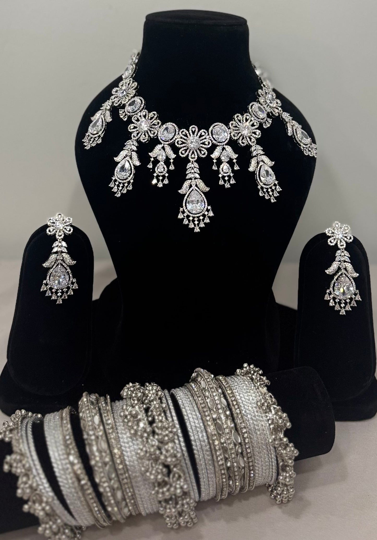 Silver Necklace Set