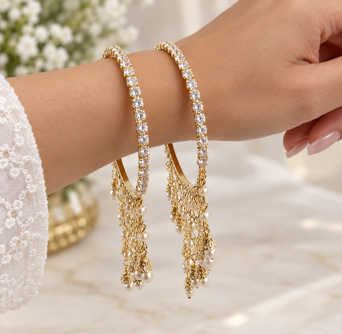 Sana Bangle Set-Set of Two Bangles