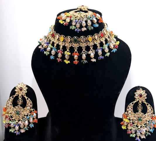 Multi Color Necklace Set