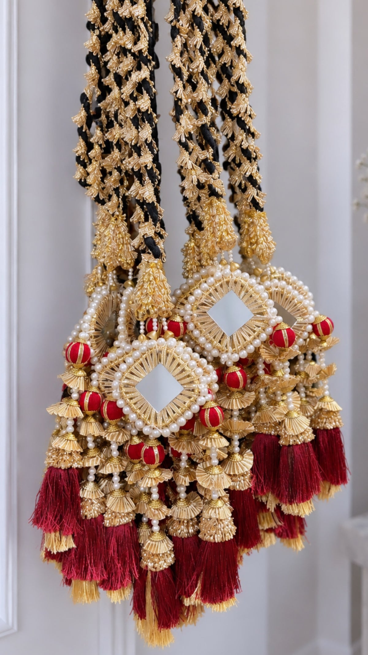 *New Arrival* Katrina Mirrored Work With Tassels Parandi