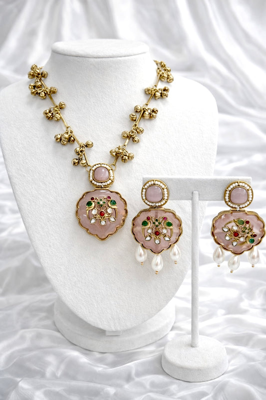 Kashmiri Style Ghungroo Necklace Set