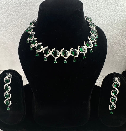 Emerald Green Necklace Set