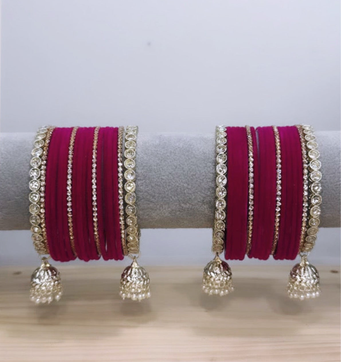 Magenta Bangle Set