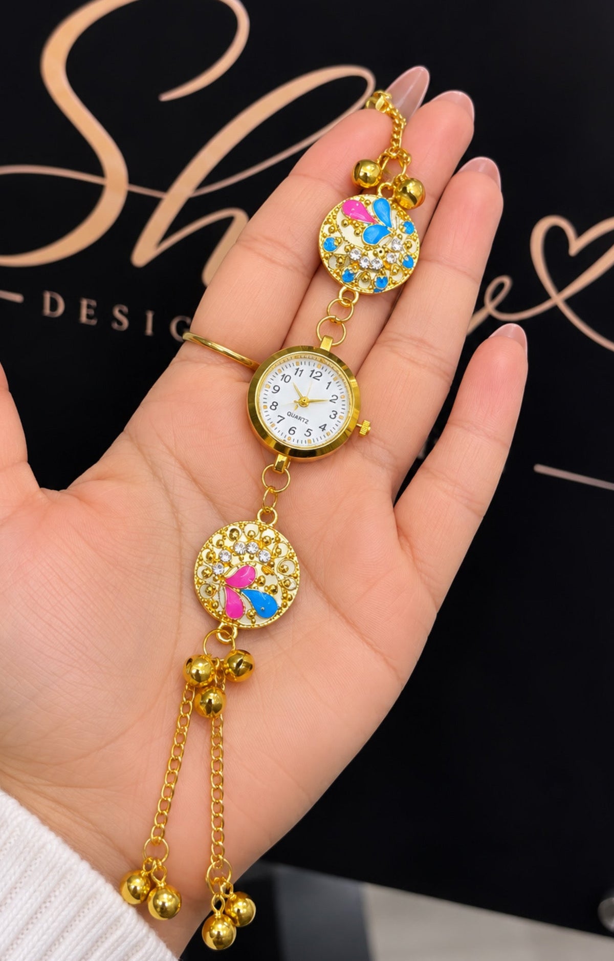 Sheena Kashmiri Style Watch-Adjustable