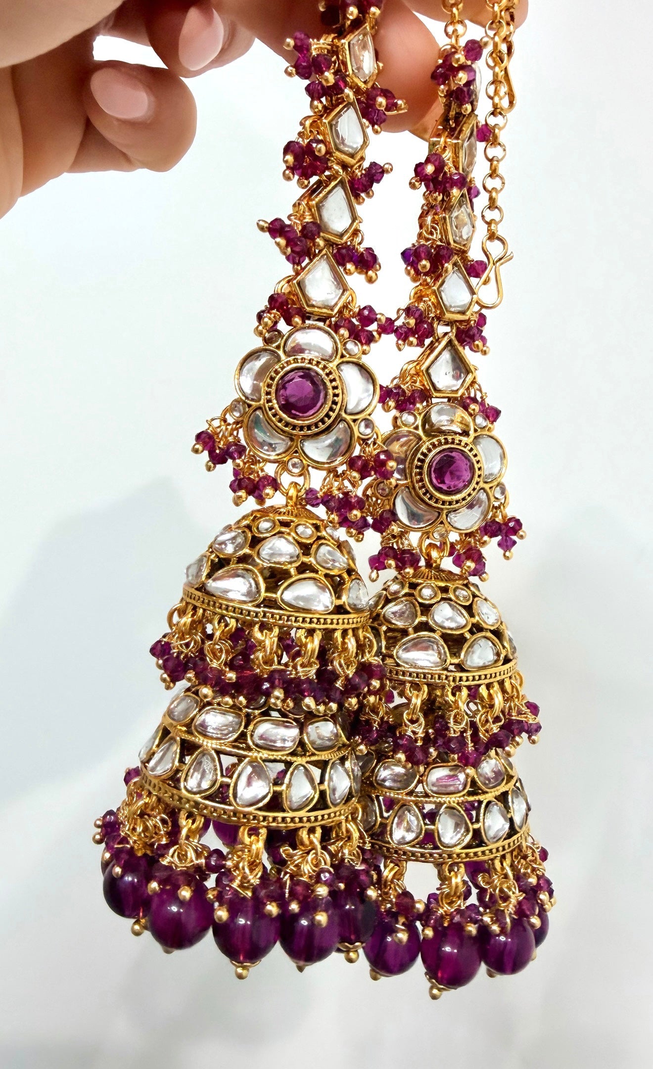 Sahara Style Double Layered Jhumkis