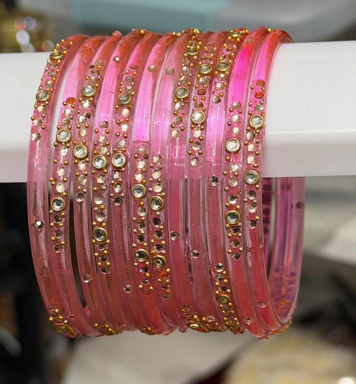 Sophia Glass Bangle Set