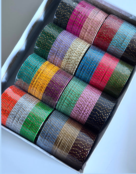 Esha Metal Dotted Bangle Full Box
