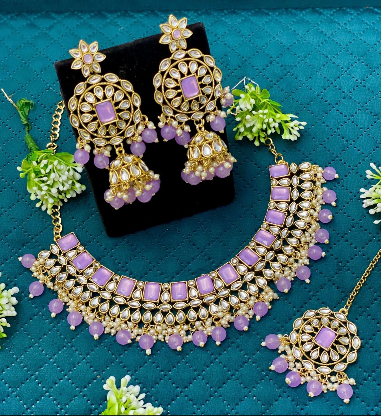Purple Necklace Set
