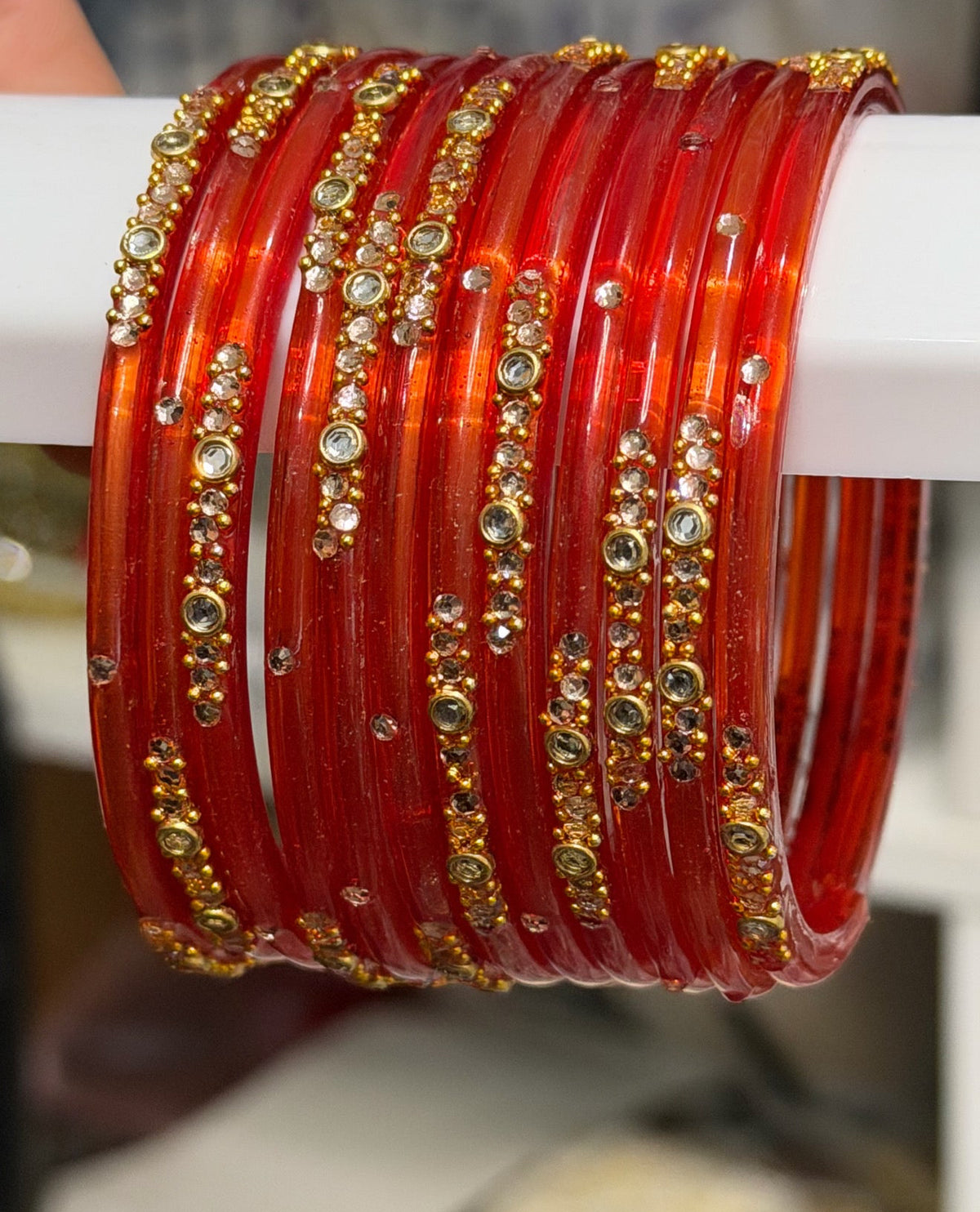 Sophia Glass Bangle Set