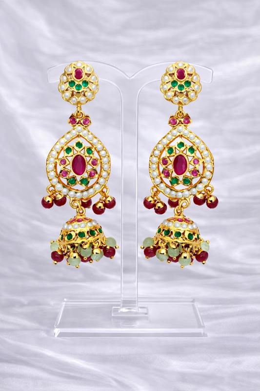 Jadau Earrings