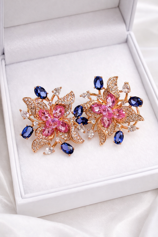 Hazoori Laal Inspired Studs Earrings