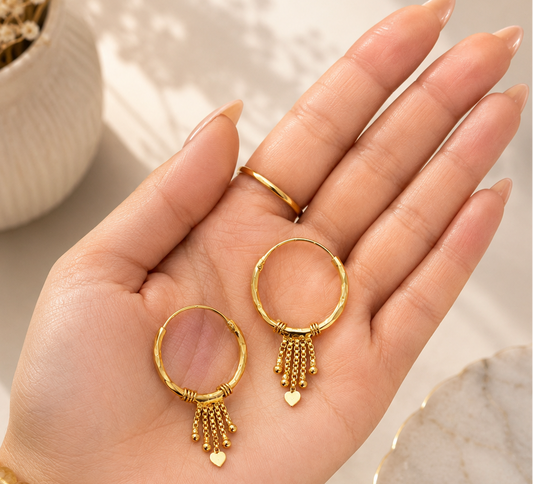 Misha Gold plated Mini Hoops