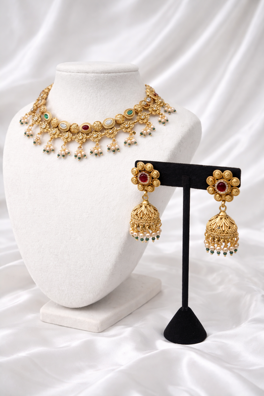 Raha Heritage Style Necklace Set