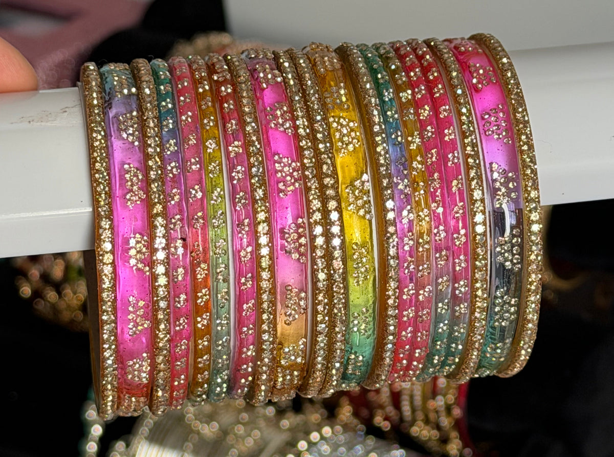 Sneha Glass Bangle Set