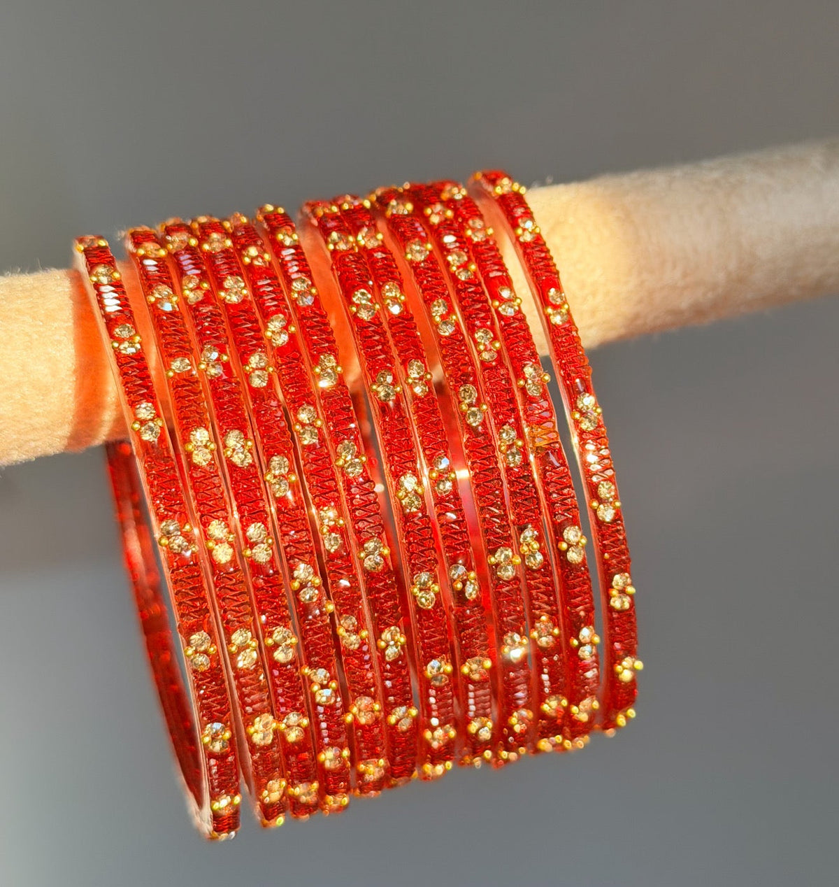 Sophia Glass Bangle Set