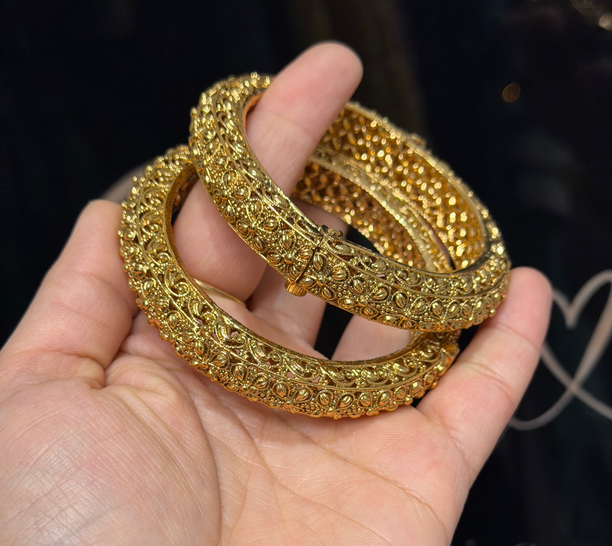 Sneha Premium Gold Plated Openable Bangle Set