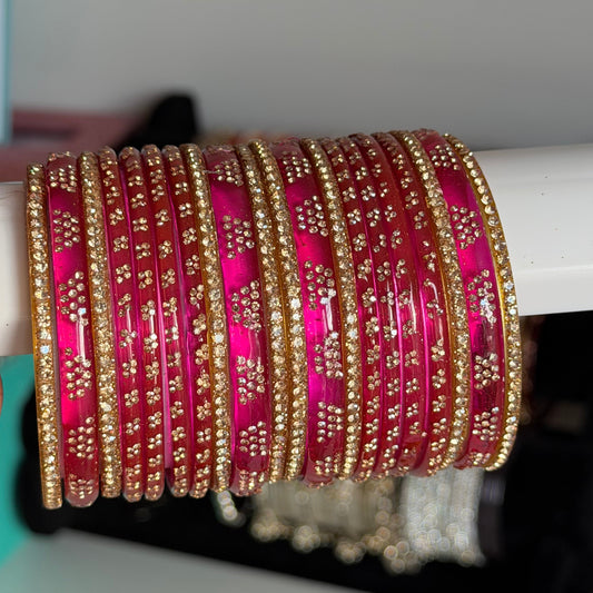 Mia Glass Bangle Set