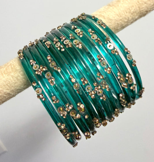 Sophia Glass Bangle Set