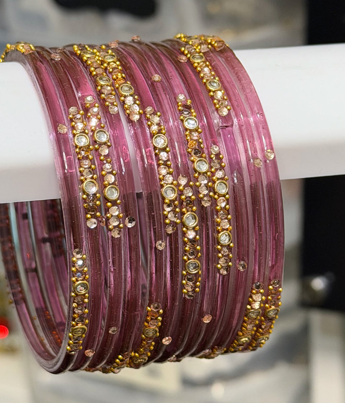Sophia Glass Bangle Set