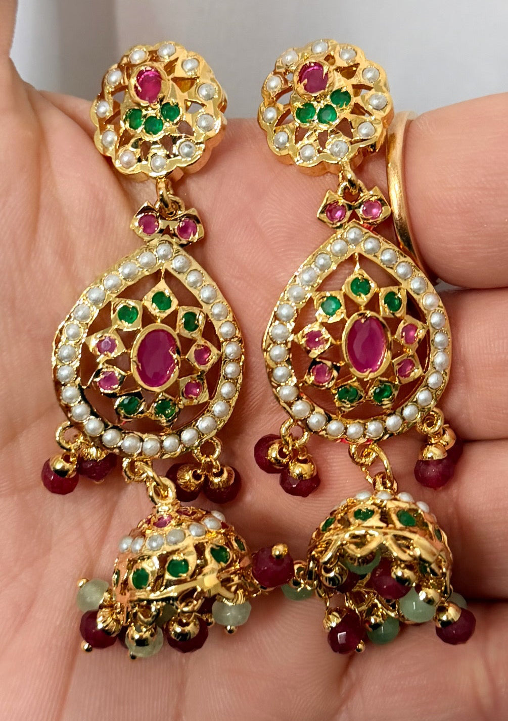 Jadau Earrings