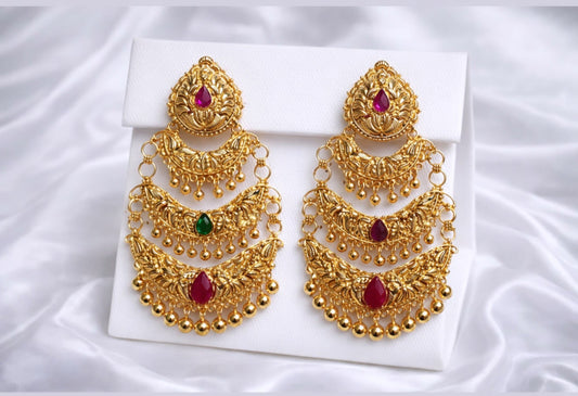 Ayesha Premium Quality Next to Real Gold Plated Earrings