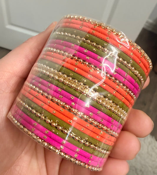 Sophia Glass Bangle Set