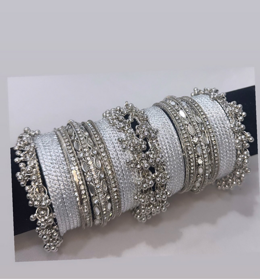 Silver Bangle Set