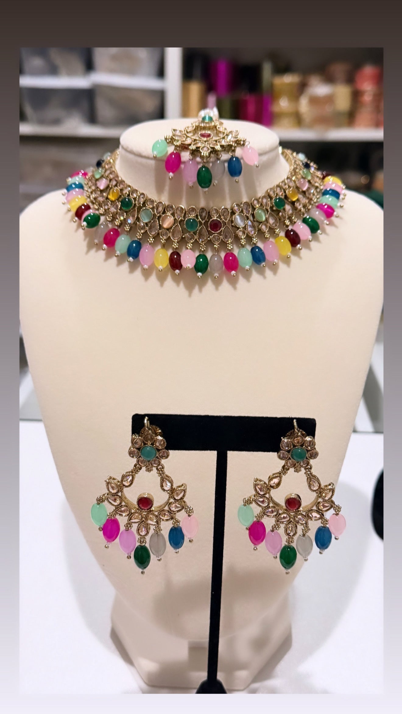 Multi Color Polki Set