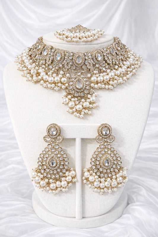 Nandini Kundan & Polki Necklace Set